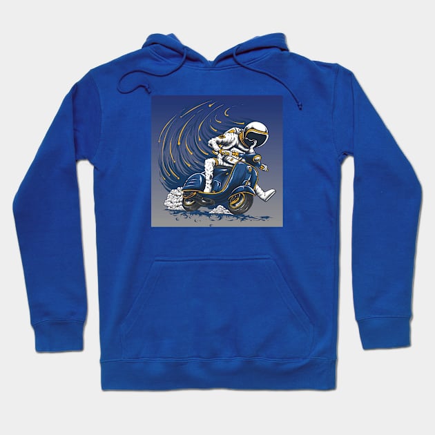 astronaut riding Hoodie by friendidea